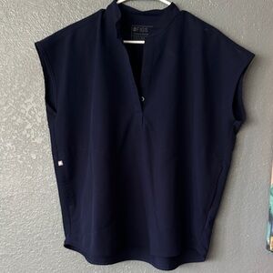 FIGS Women's Deep Blue Blouse